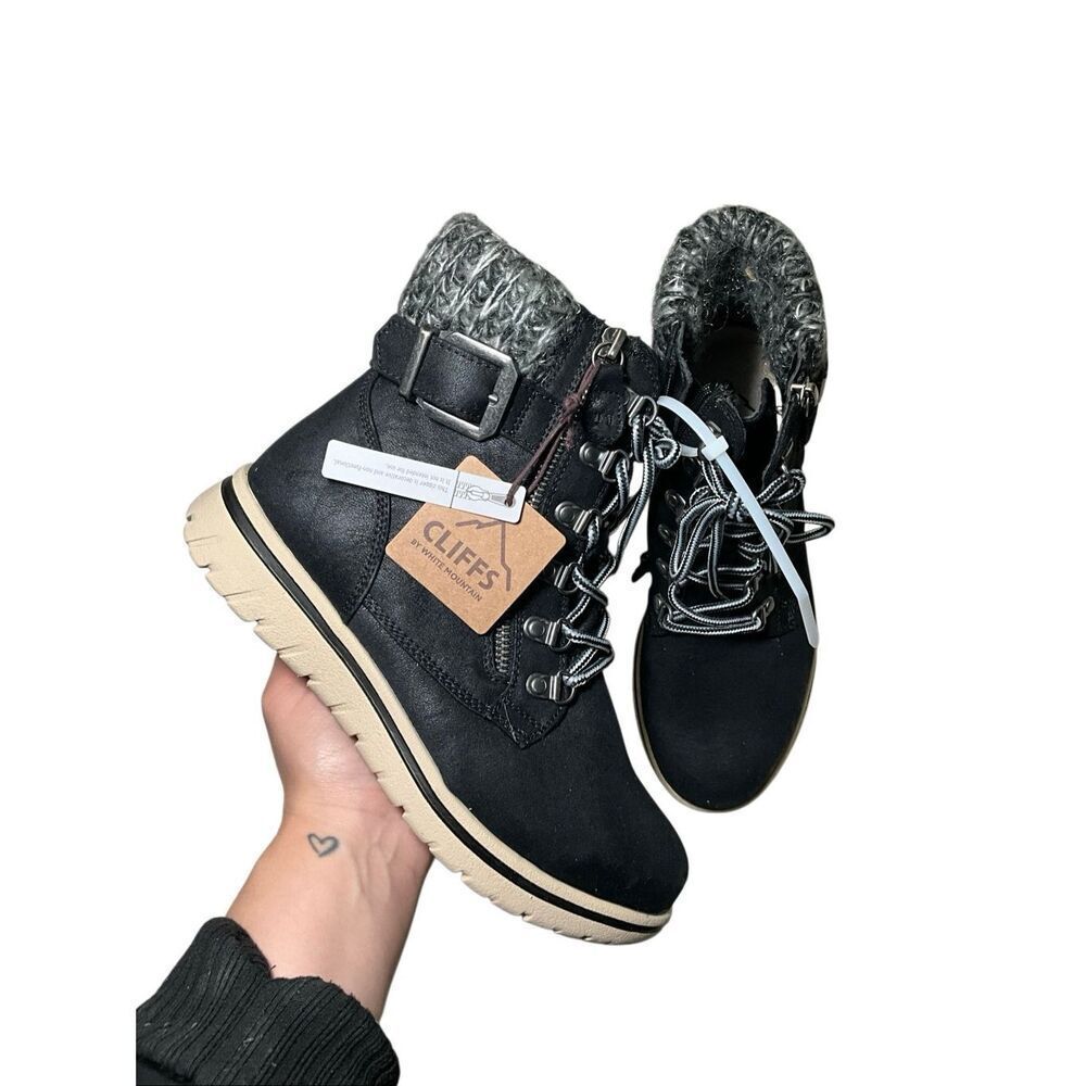 Cliffs by white mountain | Hearty Lace-Up Hiker Booties